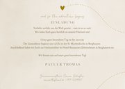 Hochzeitseinladung Weltkarte & Flugzeug Gold 3