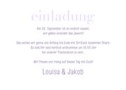 Hochzeitskarte Einladung holografisch 3