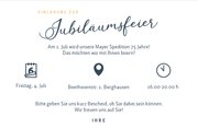 Jubiläumseinladung Firmenjubiläum Lichterkette 3