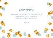 Karte Abitur 2026 Glückwunsch mit Konfetti 3