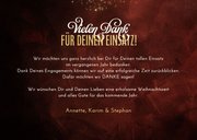 Karte Danke Weihnachten Mitarbeiter elegante Schrift 3