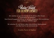 Karte Danke Weihnachten Mitarbeiter elegante Schrift 3