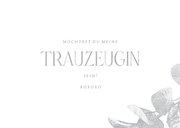 Karte Frage Trauzeuge/Trauzeugin Eukalyptus Silberlook 3