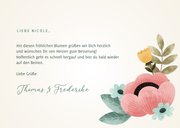 Karte Gute Besserung Frühlingsblumen 3