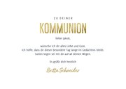 Kommunions-Glückwunschkarte blaue Sterne 3