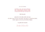 Kommunions-Glückwunschkarte rosa Herzen 3