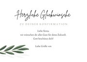 Konfirmation Glückwunschkarte Olivenzweig 3