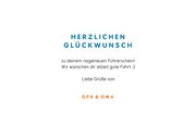 Lustige Glückwunschkarte Fahrprüfung bestanden 3