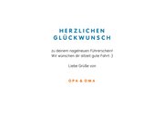 Lustige Glückwunschkarte Fahrprüfung bestanden 3