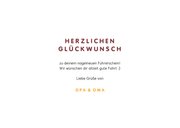 Lustige Glückwunschkarte rosé Fahrprüfung bestanden 3