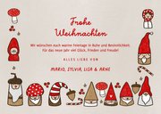 Lustige Wichtel-Weihnachtskarte 3 Fotos 3