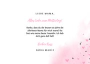 Muttertagskarte Aquarell mit Fotos und Herzen 3