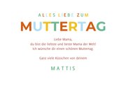 Muttertagskarte bunte Fotoreihe 3