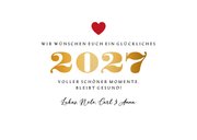 Neujahrskarte Fotocollage Herzenswunsch 3