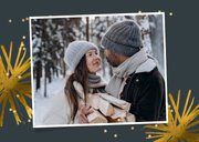 Neujahrskarte Fotoreihe und Sterne 2