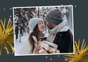 Neujahrskarte Fotoreihe und Sterne 2