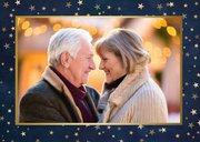 Neujahrskarte Fotoserie und Sternchen  2