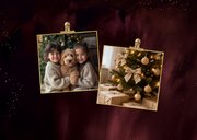 Neujahrskarte goldenes Herz mit Foto 2