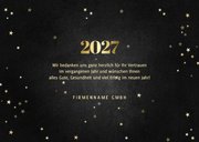 Neujahrskarte Kunden Jahreszahl gold 3