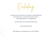 Partyeinladung Geburtstag blau Kalender & Fotos 3