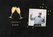 Rentenfeier Einladungskarte Ticketlook Retro  2