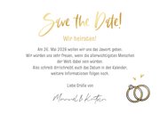 Save-the-Date-Karte lustiges Brautpaar in Glas 3