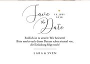 Schlichte Save-the-Date-Karte Kalligrafie 3