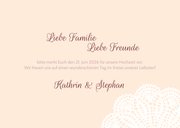 Spitze und Wimpel Save-the-Date-Karte 3