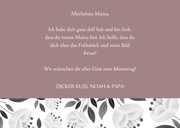Trendy Muttertagskarte mit 3 Fotos und Blumen 3