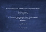 Umzugskarte dunkelblaue Kreidetafel 3