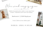 Umzugskarte Fotocollage Buchstaben HOME 3