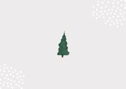 Umzugskarte zu Weihnachten mit Lastwagen & Weihnachtsbaum Rückseite