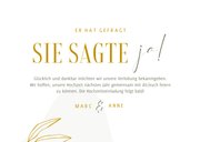 Verlobungskarte 'Sie sagte ja!' elegant & abstrakt 3