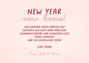 Weihnachten Umzugskarte Tannenbaum im Topf kariert Foto 3