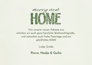 Weihnachtliche Umzugskarte Tannenzweige 'Happy New Home'  3