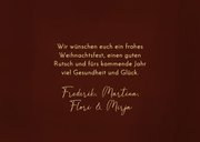 Weihnachts-Fotocollagekarte mit Lichtpunkten 'Frohes Fest' 3