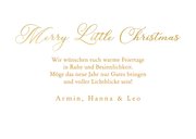 Weihnachtsgrüße Fotoreihe 'Merry Little Christmas' Gold 3
