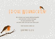 Weihnachtsgrußkarte Fotoreihe & Rotkehlchen 3