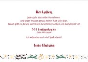 Weihnachtsgutscheinkarte Typografie Geschenk 'Dieses Jahr' 3