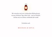 Weihnachtskarte Dackel mit Laterne 3