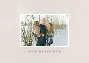 Weihnachtskarte eigene Fotos Jahreszahl Kupfer 2