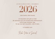 Weihnachtskarte eigene Fotos Jahreszahl Kupfer 3