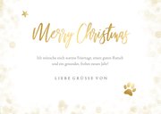 Weihnachtskarte eigenes Foto Hunde 3