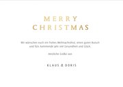 Weihnachtskarte Foto & goldenes Bäumchen 3