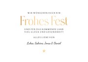 Weihnachtskarte Foto & schimmernde Weihnachtskugeln  3