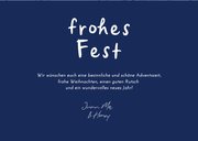 Weihnachtskarte Fotocollage Blau Doodles  3