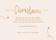 Weihnachtskarte Fotocollage Christmas love 3