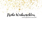 Weihnachtskarte Fotocollage & Goldtupfen 2