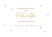 Weihnachtskarte Fotocollage und Sternchen 3