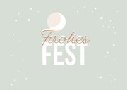 Weihnachtskarte Fotos, Mond & Rotkehlchen 2